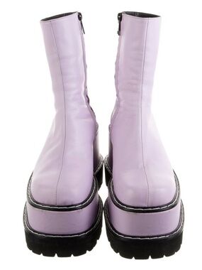 Lilac Platform Ankle Boot - Women's Chunky Sole